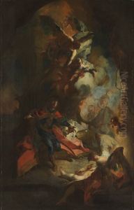 Die Uberbringung der Konigskrone an den hl. Stephan von Ungarn by Franz Anton Maulbertsch