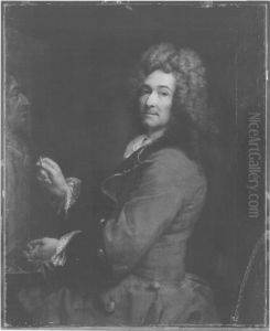 Selbstbildnis an der Staffelei by Joseph Vivien