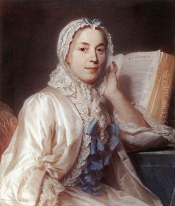 MlleFerrandMeditating onNewton by Maurice Quentin de La Tour