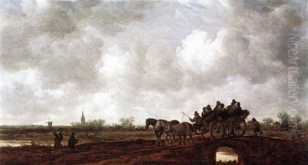 Horse Cart on a Bridge - view 1