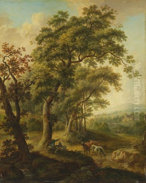 Landschaft mit Viehtranke - view 1
