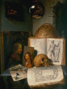 Vanitas still life by Simon Luttichuys