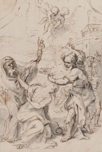Martyrdom of Saint Barbara. by Theodoor van Thulden
