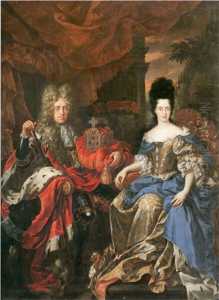 Doppelbildnis Johann Wilhelm von der Pfalz und Anna Maria Luisa de' Medici - view 1