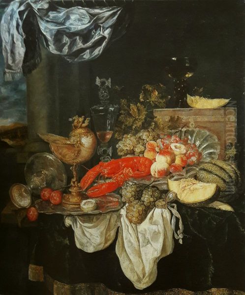 Large still life with lobster - view 1