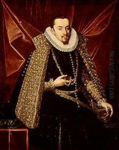 Albrecht der Fromme, Erzherzog von Osterreich by Juan Pantoja de la Cruz
