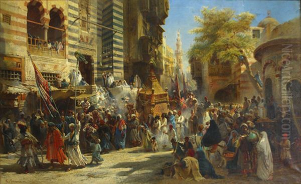 Muhammed's carpet moving from Mecca to Cairo - view 1