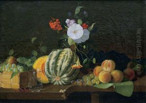 Still life. Flowers and fruits by Ivan Khrutsky