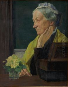 Ane Marie Rohde, f. Schmidt, kunstnerens moder. by Johan Rohde