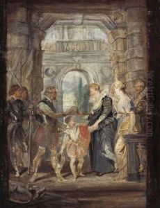 Die Ubergabe der Regentschaft (Skizze zum Medici-Zyklus) Die Ubergabe der Regentschaft (Skizze zum Medici-Zyklus)