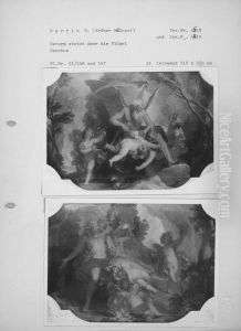 Bacchus mit vier Putten by Nicolas Bertin