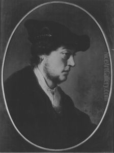 Brustbild einer Mannes by Jacob Adriaensz Backer
