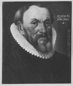 Bildnis eines bartigen Mannes by Lorenz Strauch