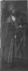 Konig David mit der Harfe Konig David mit der Harfe