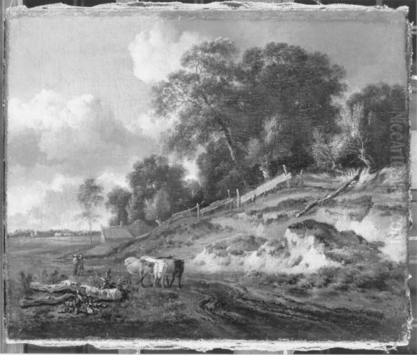 Landschaft mit Vieh und landlichem Paar - view 1