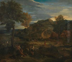 Italienische Landschaft by Jean-Francois Millet