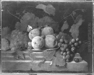Stillleben mit Trauben und Apfeln by Peter Jacob Horemans