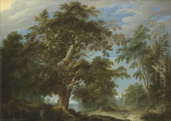 Eichenwald mit Jagdstaffage - view 1