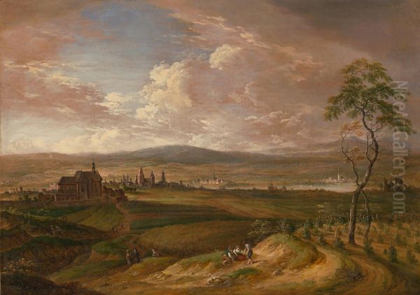 Ansicht von Mainz von der Ostseite - view 1