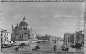 Blick auf S. Maria della Salute und den Canal Grande by (circle of) Wittel, Gaspar van (Vanvitelli)