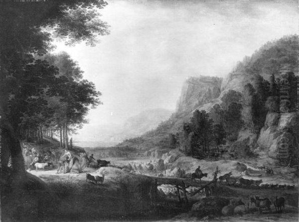 Flusslandschaft (Jakob teilt seine Herde am Jabbok) - view 1