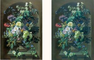 Vases De Fleurs Aux Mimosas by Pierre Adrien Chabal-Dussurgey
