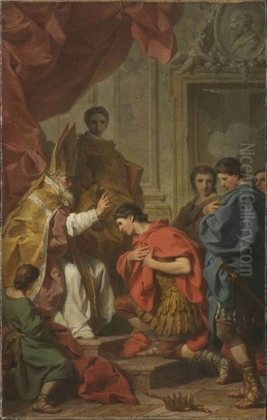 Kaiser Theodosius vor dem hl. Ambrosius - view 1