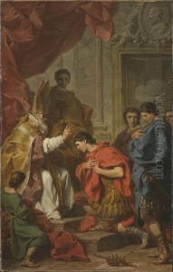 Kaiser Theodosius vor dem hl. Ambrosius Kaiser Theodosius vor dem hl. Ambrosius