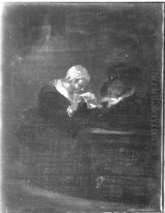 Lesende Frau by Johann Peter Von Langer