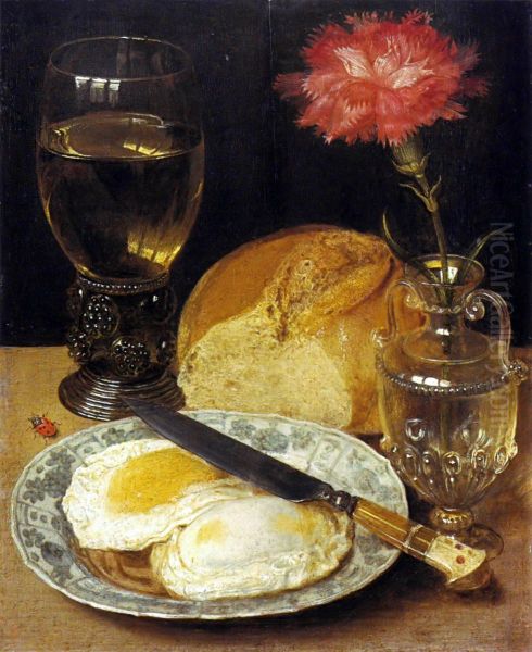 Stil-life with fried eggs - view 1