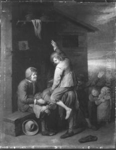 Spielende Gassenjungen by David Ryckaert III