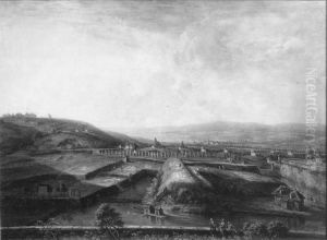 Rheinlandschaft bei Hochheim by Christian Georg Schutz