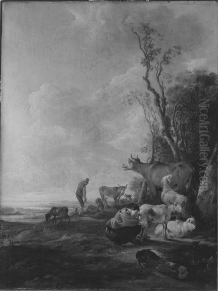 Ruhende Herde - view 1