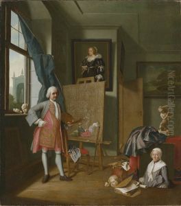Self-portrait in the artist's atelier