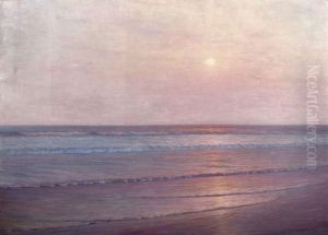 Coucher De Soleil Sur La Mer by Arsene Chabanian