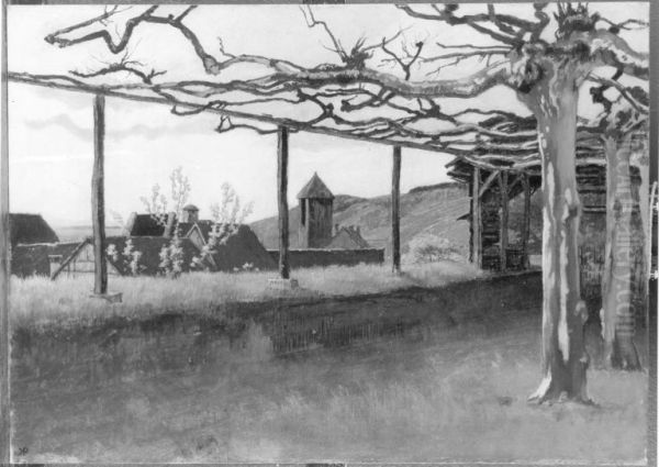 Ansicht von Gelnhausen (Blick von der Stadtmauer auf das innere Holztor) - view 1