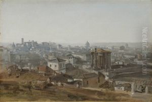 Blick von der Villa Malta auf das Kapitol by Johann Georg von Dillis