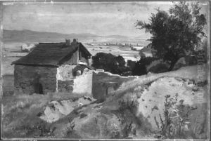 Landschaft bei Karlsbad by Edmund Friedrich Kanoldt