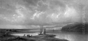 Landschaft mit See Landschaft mit See