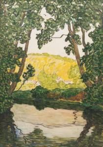 Bord De Lac by Maurice Chabas