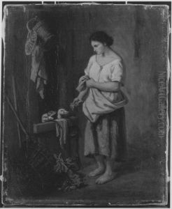 Madchen mit Gansen Madchen mit Gansen