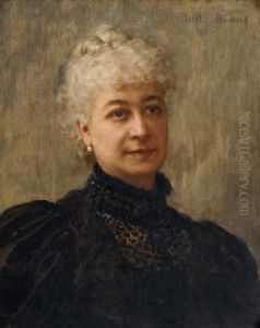 Portrait De Femme A La Robe Noire