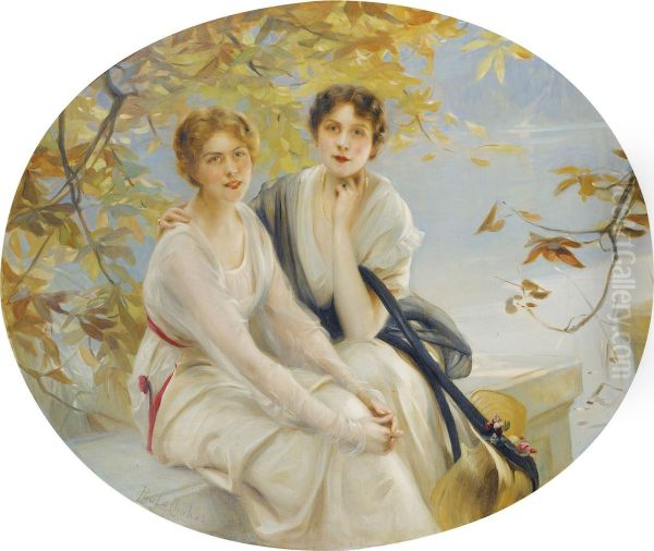 Portrait De Deux Jeunes Femmes - view 1