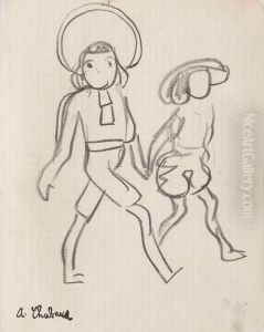 Enfants Aux Chapeaux by Auguste Chabaud