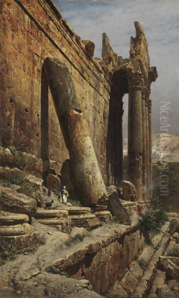 Die Tempelruine in Baalbek - view 1