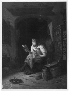 Ein Schuhmacher, welcher die Wasserheilkunst studiert