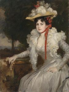 Frieda Kaulbach, geb. Scotta, die zweite Frau des Kunstlers by Friedrich August von Kaulbach