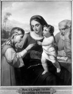 Vermahlung der hl. Katharina by Robert Von Langer