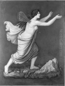 Psyche umherirrend by Wilhelm von Kaulbach