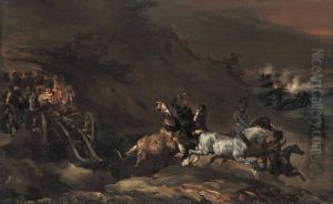 Auffahrende Artillerie by Theodore Gericault
